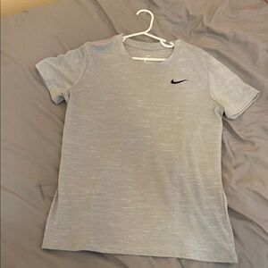 Nike Heather Gray Tee with Black Logo